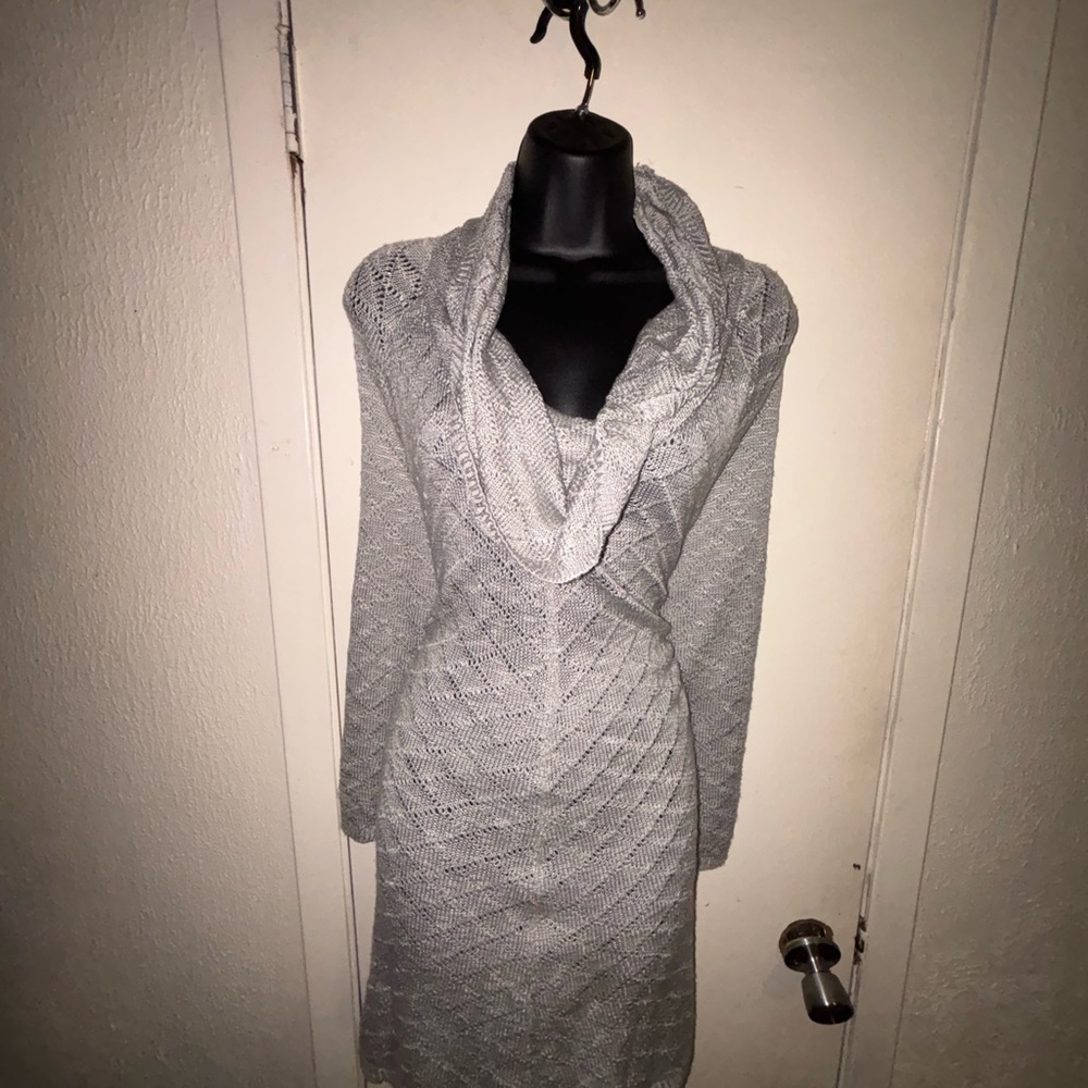 🆕 Cato Cowl Neck Sweater Dress | Gray | Size 26/28W